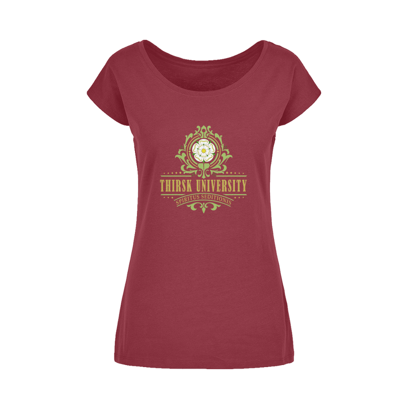 Thirsk University (UK) Wide Neck Womens T-Shirt XS-5XL