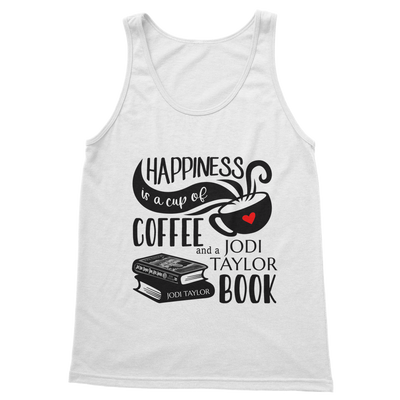 Happiness is a Cup of Coffee and a Jodi Taylor Book Classic Adult Vest Top