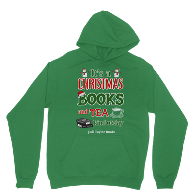 It's a Christmas Books and Tea Kind of Day (UK) Classic Adult Hoodie up to 5XL