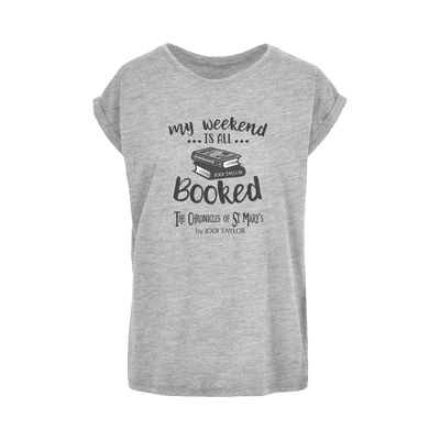 My Weekend Is All Booked Women's Extended Shoulder T-Shirt XS-5XL