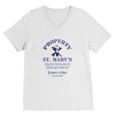 Property of St Mary's Maintenance Department (UK) Classic V-Neck T-Shirt