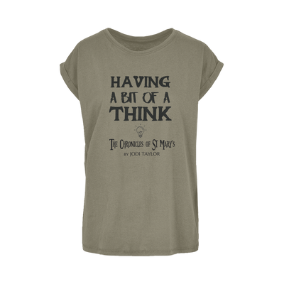 Having A Bit Of A Think Women's Extended Shoulder T-Shirt XS-5XL