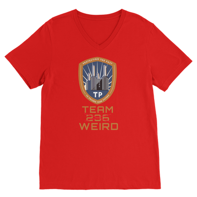 Time Police Team Weird (UK) Classic V-Neck T-Shirt