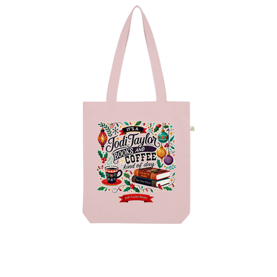 It's a Christmas Books and Coffee Kind of Day (UK) Organic Tote Bag