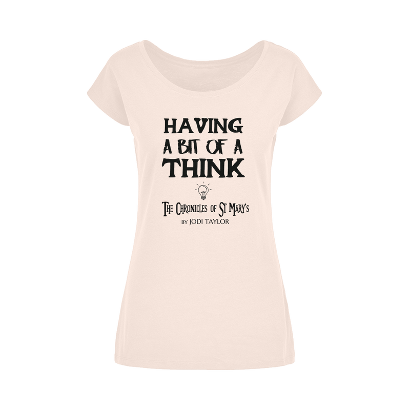 Having A Bit Of A Think Wide Neck Womens T-Shirt XS-5XL