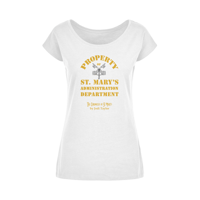 Property of St Mary's Administration Department (UK) Wide Neck Womens T-Shirt XS-5XL