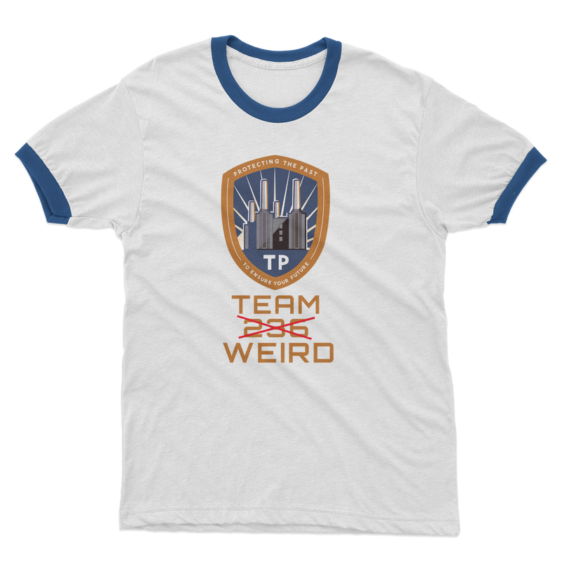 Time Police Team Weird (UK) Adult Ringer T-Shirt