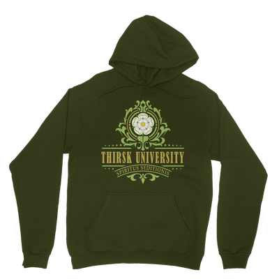 Thirsk University (UK) Classic Adult Hoodie up to 5XL