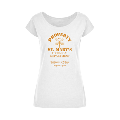 Property of St Mary's Technical Department (UK) Wide Neck Womens T-Shirt XS-5XL