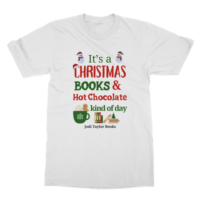 It's a Christmas Books and Hot Chocolate Kind of Day (UK) Classic Adult T-Shirt up to 5XL