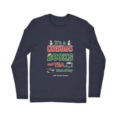 It's a Christmas Books and Tea Kind of Day (UK) Classic Long Sleeve T-Shirt