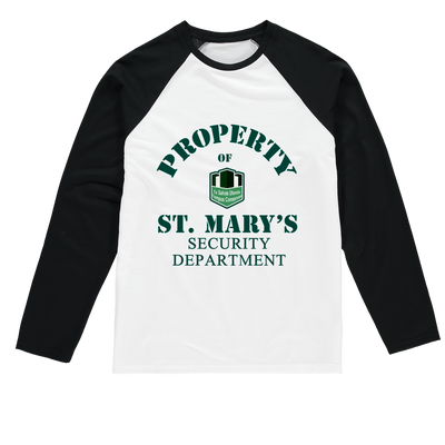 Property of St Mary's Security Department (UK) Baseball Long Sleeve T-Shirt