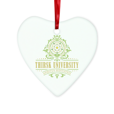 Thirsk University (UK) Glass Hanging Ornament