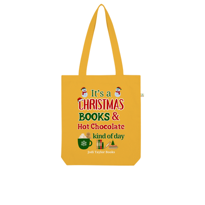 It's a Christmas Books and Hot Chocolate Kind of Day (UK) Organic Tote Bag