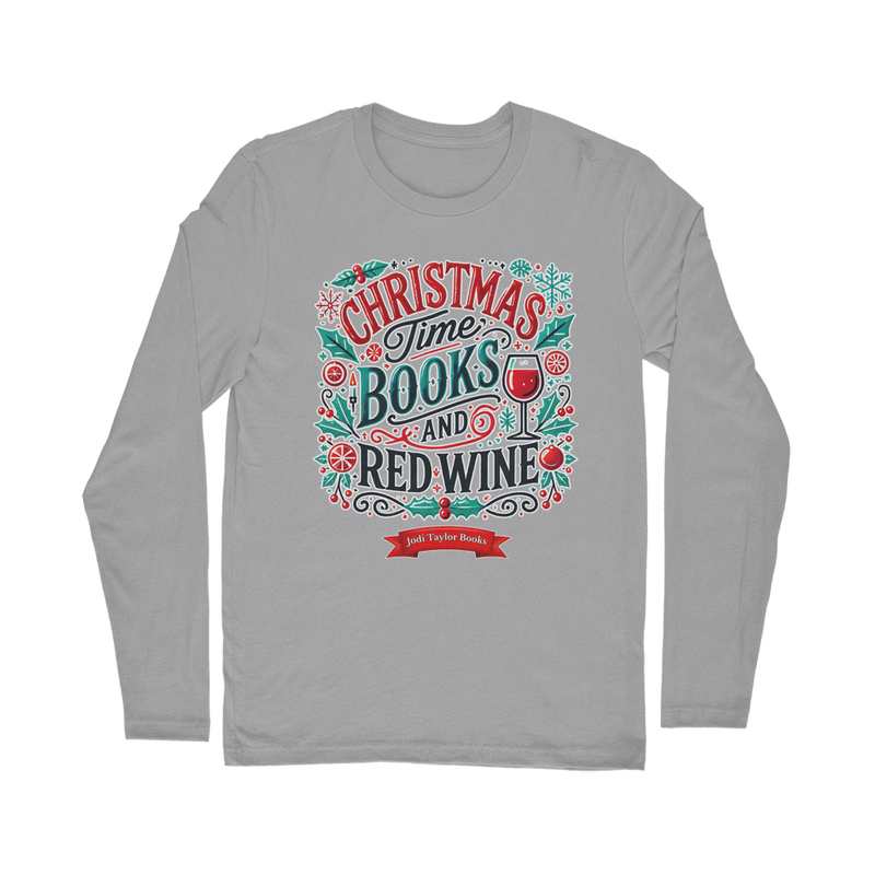 Christmas Time Books and Red Wine (UK) Classic Long Sleeve T-Shirt