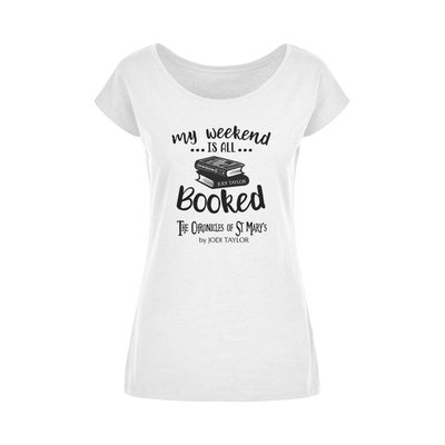 My Weekend Is All Booked Wide Neck Womens T-Shirt XS-5XL