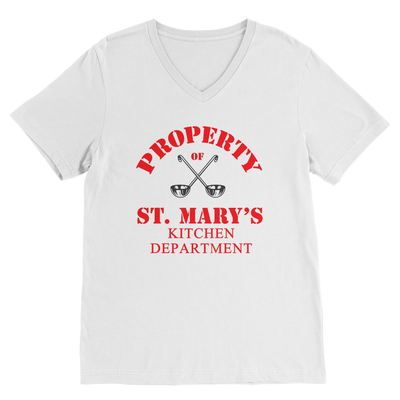 Property of St Mary's Kitchen Department (UK) Classic V-Neck T-Shirt