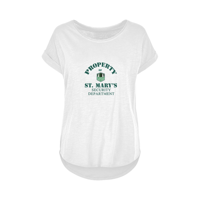 Property of St Mary's Security Department (UK) Women's Long Slub T-Shirt XS-5XL