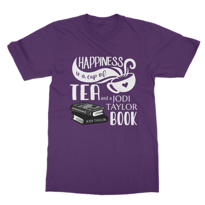 Happiness is a Cup of Tea and a Jodi Taylor Book Classic Adult T-Shirt up to 5XL