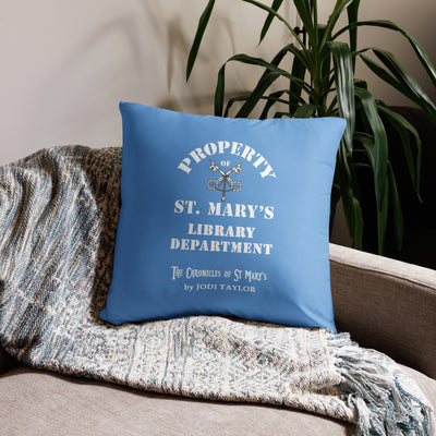 Property of St Mary's Library Department Cushion Cover (Europe & USA)