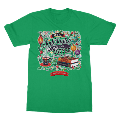 It's a Christmas Books and Coffee Kind of Day (UK) Classic Adult T-Shirt up to 5XL