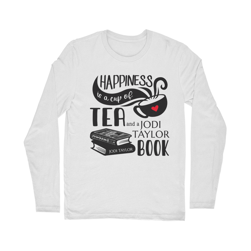 Happiness is a Cup of Tea and a Jodi Taylor Book Classic Long Sleeve T-Shirt