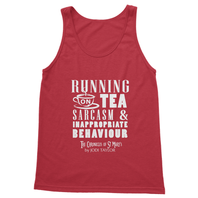 Running on Tea Sarcasm and Inappropriate Behaviour (UK) Classic Adult Vest Top