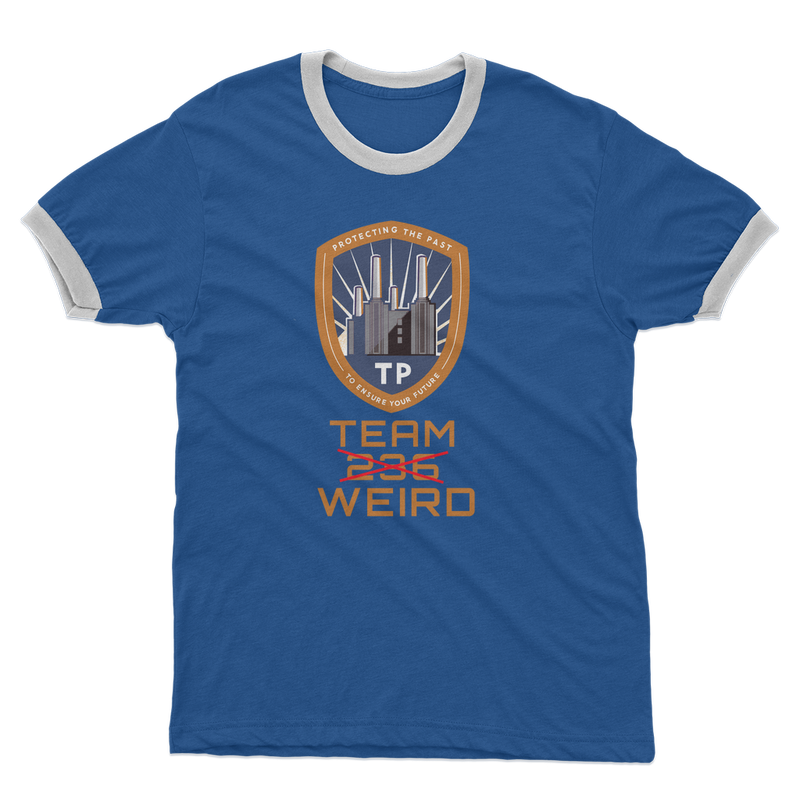 Time Police Team Weird (UK) Adult Ringer T-Shirt