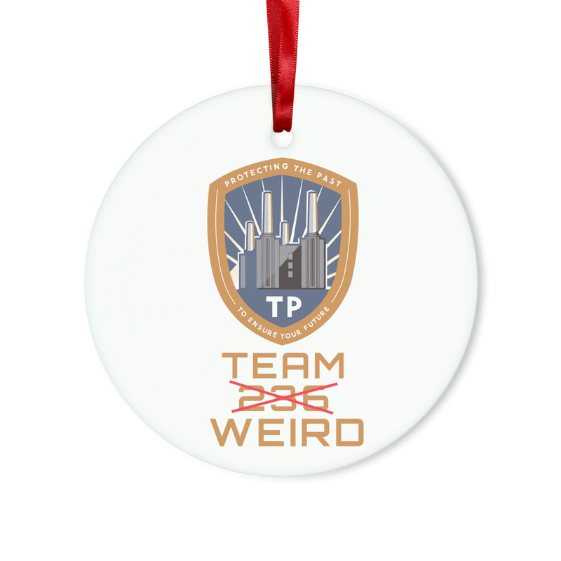 Time Police Team Weird (UK) Glass Hanging Ornament