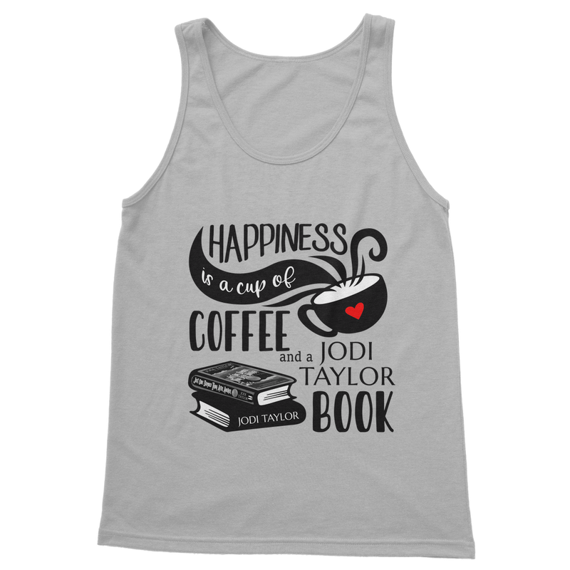 Happiness is a Cup of Coffee and a Jodi Taylor Book Classic Adult Vest Top