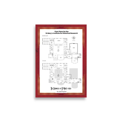 St Mary's Institute Floor Plans Poster (UK, Europe, USA)