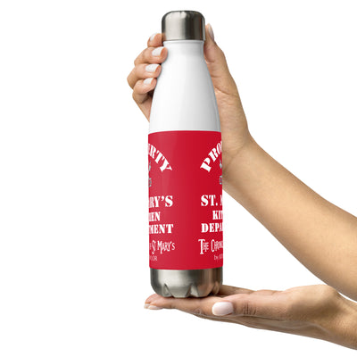 Property of St Mary's Kitchen Department Stainless steel water bottle (Europe & USA)