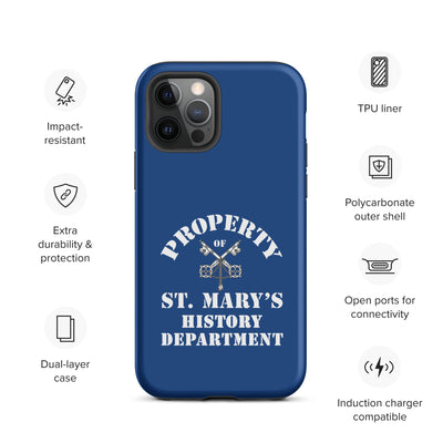 Property of St Mary's History Department Tough Case for iPhone® (UK, Europe, USA, Canada, Australia, and New Zealand)