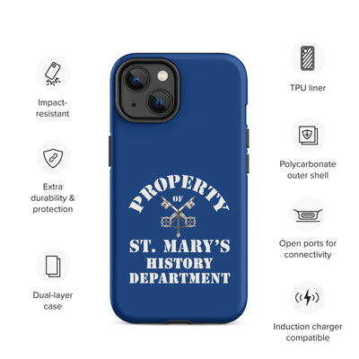 Property of St Mary's History Department Tough Case for iPhone® (UK, Europe, USA, Canada, Australia, and New Zealand)