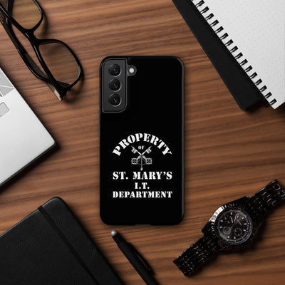 Property of St Mary's I.T. Department Tough case for Samsung® (UK, Europe, USA, Canada, Australia, and New Zealand)