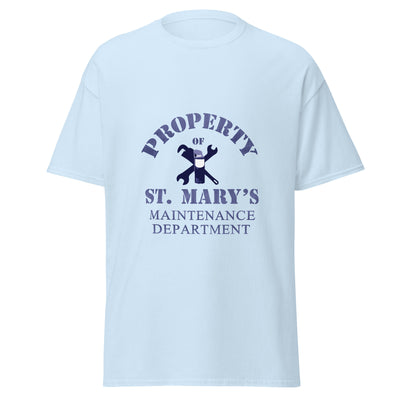 Property of St Mary's Maintenance Department Short-Sleeve Unisex T-Shirt up to size 5XL (UK, Europe, USA, Canada and Australia)