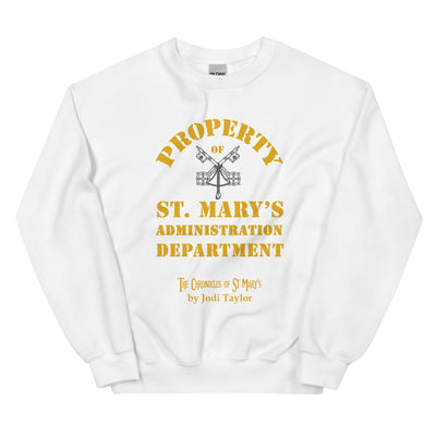St Mary's Administration Department Unisex Sweatshirt up to 4XL (UK, Europe, USA, Canada and Australia) - Jodi Taylor Books