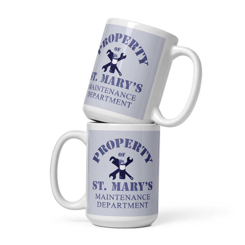 Maintenance Department Mug available in three sizes (UK, Europe, USA, Canada, Australia)