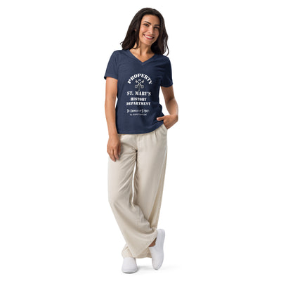 Property of St Mary's History Department Relaxed v-neck T-shirt