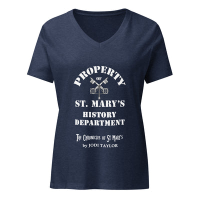 Property of St Mary's History Department Relaxed v-neck T-shirt