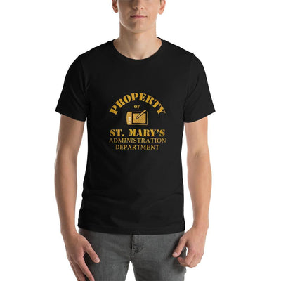 Property of St Mary's Adminstration Department Unisex Jersey Short Sleeve Tee (USA) - Jodi Taylor Books
